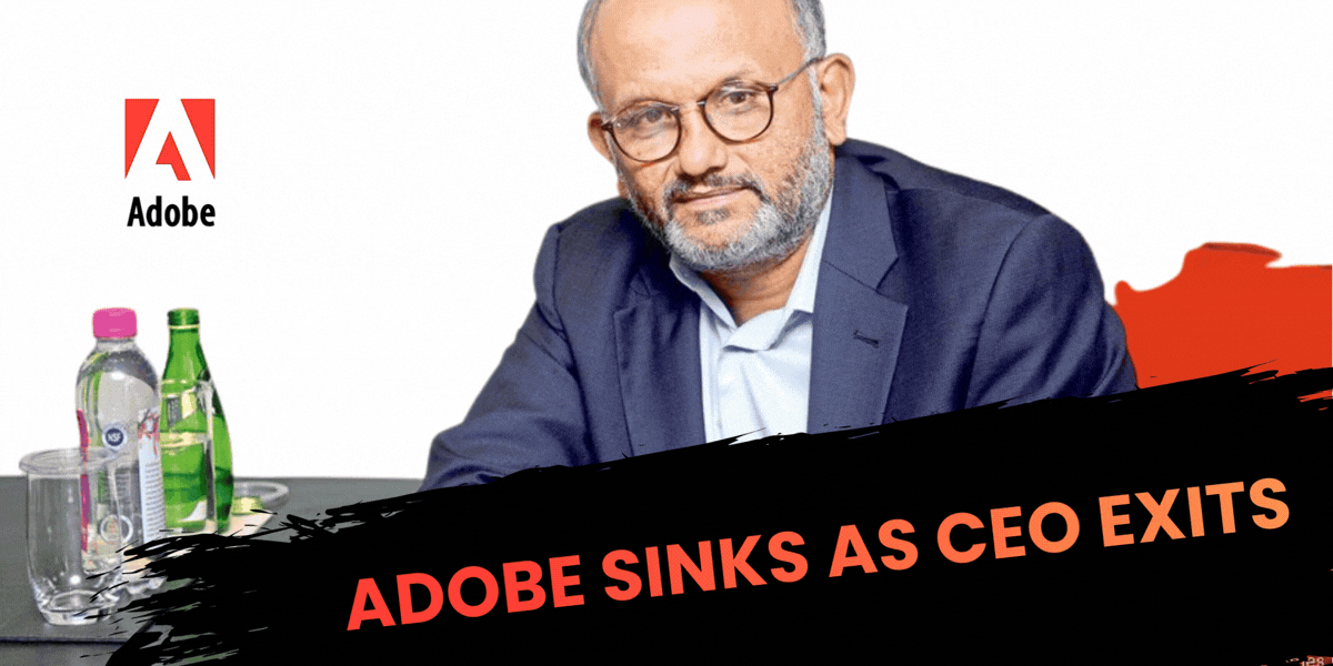 Adobe Sinks as CEO Exits