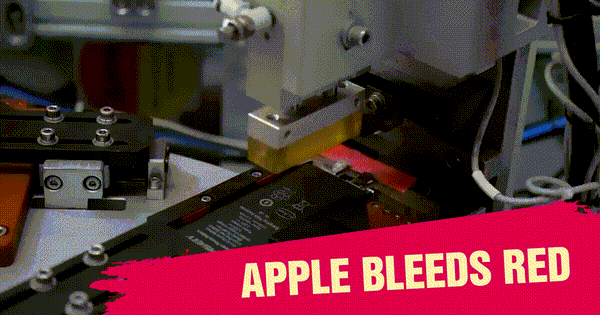 Apple Bleeds Red
