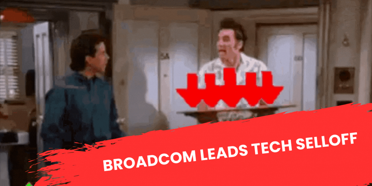 Broadcom Leads Tech Selloff
